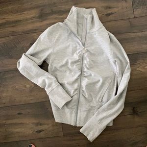 Grey full zip lululemon jacket
